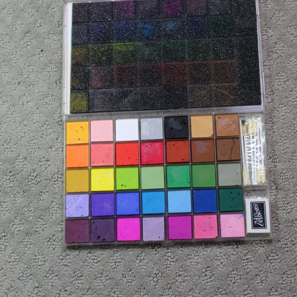 Crafter's Lot of Various Brands 10 Inks, Stampin' Up Watercolor Palette & Pens